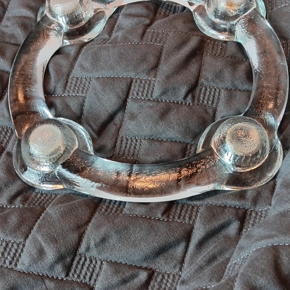 Glass Candelabra with 4 candlesticks - Picture 3 of 7